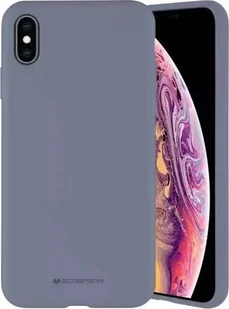 4kom.pl Etui na telefon Mercury Silicone do iPhone X/Xs lawendowy /lavender gray - Etui i futerały do telefonów - miniaturka - grafika 1