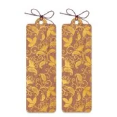 Zakładki do książek - Cozywood Zakładka drewniana złota Kwiaty - miniaturka - grafika 1