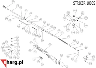 Śruba mocująca kabłąk przednia Hatsan MOD 33 - 155, Dominator 200, Striker, Proxima (777) - Osprzęt do wiatrówek - miniaturka - grafika 39