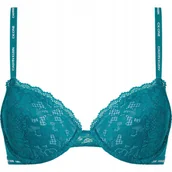 Biustonosze - Calvin Klein Biustonosz Z Koronką Z Logo Zielony 80C 2A5D6_E* - miniaturka - grafika 1