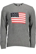 Portfele - SWETER POLO US GREY MAN - miniaturka - grafika 1