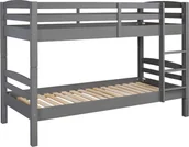 Łóżka dla dzieci i młodzieży - Lavius Łóżko piętrowe z 2 stelażami z listew, szare. - miniaturka - grafika 1