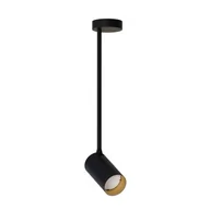 Lampy sufitowe - Nowodvorski Lampa punktowa natynkowa MONO LONG M 36cm 10W GU10 czarny złoty 7674 - miniaturka - grafika 1