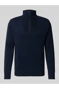 Bluza z kołnierzem o kroju regular fit z czystej bawełny - Tom Tailor Denim - Bluzy męskie - miniaturka - grafika 1