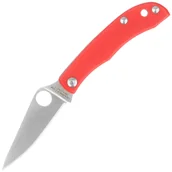 Noże - Nóż składany Spyderco Honeybee Red G10, Satin 12C27 (C137GRDP) - miniaturka - grafika 1