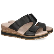 Klapki i japonki damskie - Klapki damskie Caprice 9-27250-42 040 BLACK SOFTNAP. 36 - miniaturka - grafika 1