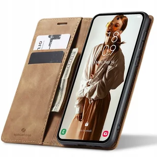 Spacecase Etui Wallet Galaxy A32 5G light brown - Etui i futerały do telefonów - miniaturka - grafika 1