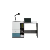 Biurka - Biurko TA9 Tablo Meblar Grafit, Biały Lux, Atlantic - miniaturka - grafika 1