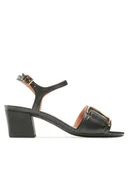 Sandały damskie - Geox Sandały D New Eraklia 50 D35RNB000TUC9999 Czarny - miniaturka - grafika 1