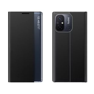 Etui pokrowiec z klapką i podstawką do Xiaomi Redmi 11A / Poco C55 / Redmi 12C New Sleep Case czarny HURTEL - Etui i futerały do telefonów - miniaturka - grafika 1
