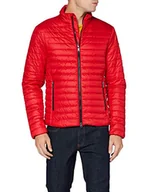 Kurtki męskie - Geox Męska kurtka M Wilmer Short JKT Quilted, czerwony (Ribbon Red), 48 - miniaturka - grafika 1