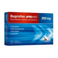 Witaminy i minerały - APTEO MED Ibuprofen 200mg, 12 tabletek powlekanych - miniaturka - grafika 1