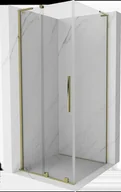 Kabiny prysznicowe - Mexen Velar L kabina prysznicowa rozsuwana 90x90 cm, transparent, złota - 871-090-090-03-50 - miniaturka - grafika 1