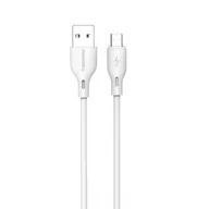 Kable USB - PAVAREAL kabel USB do Micro 6A PA-DC186M 1 m. biały - miniaturka - grafika 1
