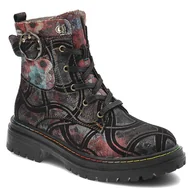 Botki damskie - Czerwone Botki Laura Vita Eleganckie Obuwie Damskie - miniaturka - grafika 1