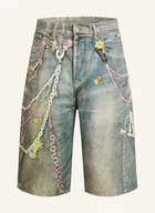 Spodenki damskie - Acne Studios Szorty Jeansowe blau - miniaturka - grafika 1