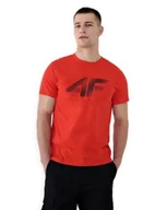 Koszulki męskie - Koszulka sportowa męska 4F M2257 T-shirt bawełniany z nadrukiem R. L - miniaturka - grafika 1