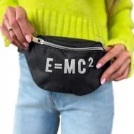 Nerki - NERKA BIODROWA TORBA E=MC2 CZARNA MIX WZORY - miniaturka - grafika 1