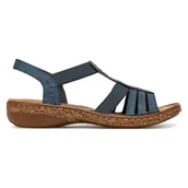 Sandały damskie - Sandały Rieker 628G7-14 - miniaturka - grafika 1