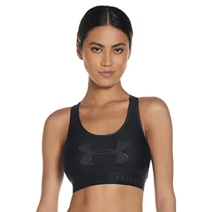 Under Armour Armour Mid Keyhole Graphic komfortowa bielizna funkcyjna, biustonosz sportowy z wzorem typu racerback i kompresyjnym dopasowaniem - Biustonosze - miniaturka - grafika 1