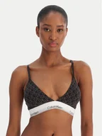 Biustonosze - Calvin Klein Underwear Biustonosz braletka LV00QF8498 Czarny - miniaturka - grafika 1