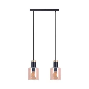 Alto lampa wisząca 2xE27 czarna/bursztynowa K-5256 - Lampy sufitowe - miniaturka - grafika 1