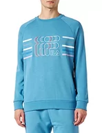Bluzy męskie - FILA Męska bluza z logo Stowe Graphic, Cendre Blue, 2XL, cendre blue, XXL - miniaturka - grafika 1