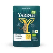 Mokra karma dla kotów - Yarrah Bio Pouch Filety w sosie 14 x 85 g Kurczak - miniaturka - grafika 1