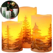 Świece - Świece Świeczki Ozdobne Dekoracja Świąteczna Led - miniaturka - grafika 1