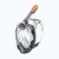 Maski do nurkowania - Maska pełnotwarzowa do snorkelingu SEAC Libera black/orange - miniaturka - grafika 1