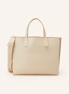 Torebki damskie - Tommy Hilfiger Torba Shopper beige - grafika 1