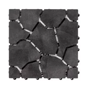 Podesty i deski tarasowe - Płytka Ogrodowa Tarasowa Uni-Floor Kamień Antracyt 28 x 28 x 1,5 cm - miniaturka - grafika 1