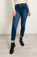 Spodnie damskie - SPODNIE JEANSOWE MOM FIT Z WYSOKIM STANEM - Olika - miniaturka - grafika 1