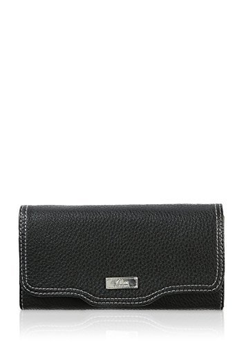 s.Oliver (Bags) damskie 39.408.93.8745 portmonetki, 19x10x2 cm, czarny - czarny (Black 9999) - 19x10x2 cm (B x H x T)