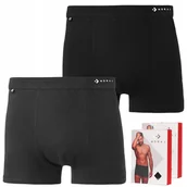 Majtki męskie - Bokserki Męskie Bawełna Gładkie KLASYCZNE DOPASOWANE MORAJ ZESTAW 2-SZT L - miniaturka - grafika 1