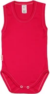 Body dla niemowląt - BODY ramiączko RAMKA bez rękawa RÓŻ AMARANT r 68 KLEKLE - miniaturka - grafika 1