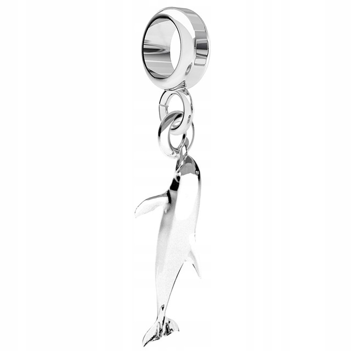Charms Srebrny z Delfinem Delfinkiem Ryba Delfin Delfinek SREBRO 925