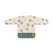 Śliniaki i fartuszki - Śliniak z długimi rękawami Ben zielony kiwi PETITE&MARS - miniaturka - grafika 1