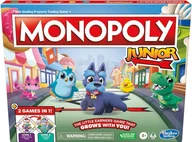 Gry planszowe - Zestaw gier planszowych Hasbro Monopoly Junior 2 w 1 (wersja włoska) - miniaturka - grafika 1
