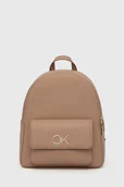 Plecaki - Calvin Klein plecak damski kolor beżowy mały gładki - miniaturka - grafika 1
