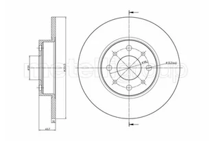 METELLI Tarcza hamulcowa 23-0987C - Szczęki hamulcowe - miniaturka - grafika 1