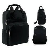 Plecaki szkolne i tornistry - Plecak Szkolny Młodzieżowy Dla Dziewczyny Z Uchwytem Rączką Czarny GoPack - miniaturka - grafika 1