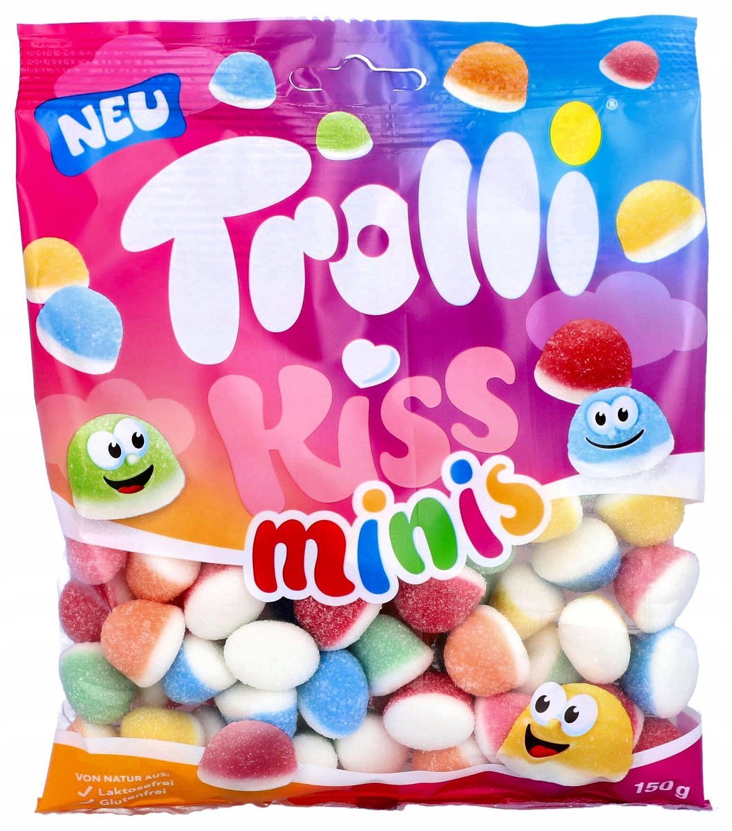 Żelki Trolli Kiss minis Trolli 150 g z Niemiec