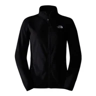 Bluzy damskie - Bluza damska The North Face 100 Glacier Full-Zip Fleece 0A855O4H01 - czarna - miniaturka - grafika 1