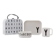 Zestawy naczyń dla dzieci - 3-częściowy zestaw naczyń dla dzieci z kuferkiem Design Letters Classics Y - miniaturka - grafika 1