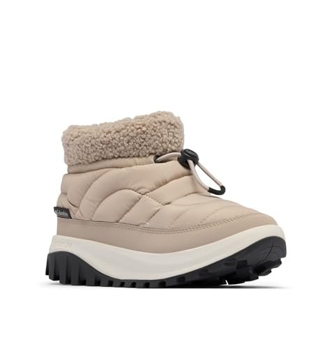 Columbia Snowtrot Shorty, śniegowce, miękkie, taupe, rekin, 5, Miękki szarobrązowy rekin, 38 EU