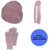 Rękawiczki sportowe damskie - Zestaw zimowy damski Rękawiczki/Czapka/Szal - miniaturka - grafika 1