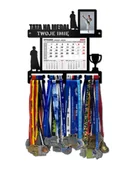 Kalendarze - Wieszak na medale TATA na MEDAL z kalendarzem i ramką na zdjęcie twoje imię dowolny tekst 410.1 - miniaturka - grafika 1