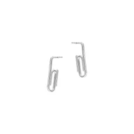 Kolczyki - Srebrne Kolczyki 925 Spinacz Mini Sztyft - miniaturka - grafika 1