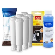 Akcesoria i części do ekspresów do kawy - Zestaw MELITTA Aqualogis AL-TES46 6szt, Tabletki Perfect Clean 4szt, Aqualogis Latteo 250m - miniaturka - grafika 1